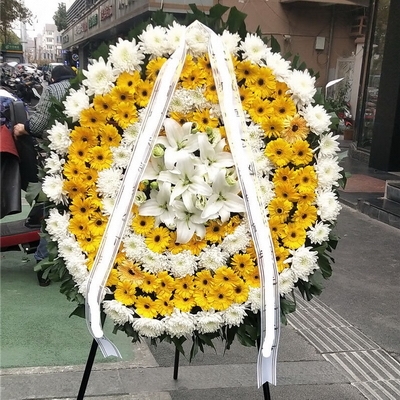 悼念花圈