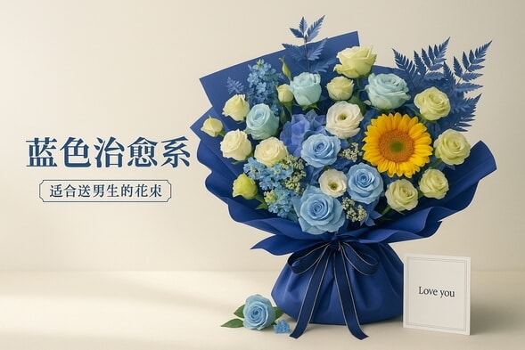 玫瑰绣球混搭花束 详情图 2